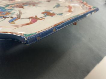 Een Delftse dor&eacute; Kakiemon-stijl plaquette, 18e eeuw